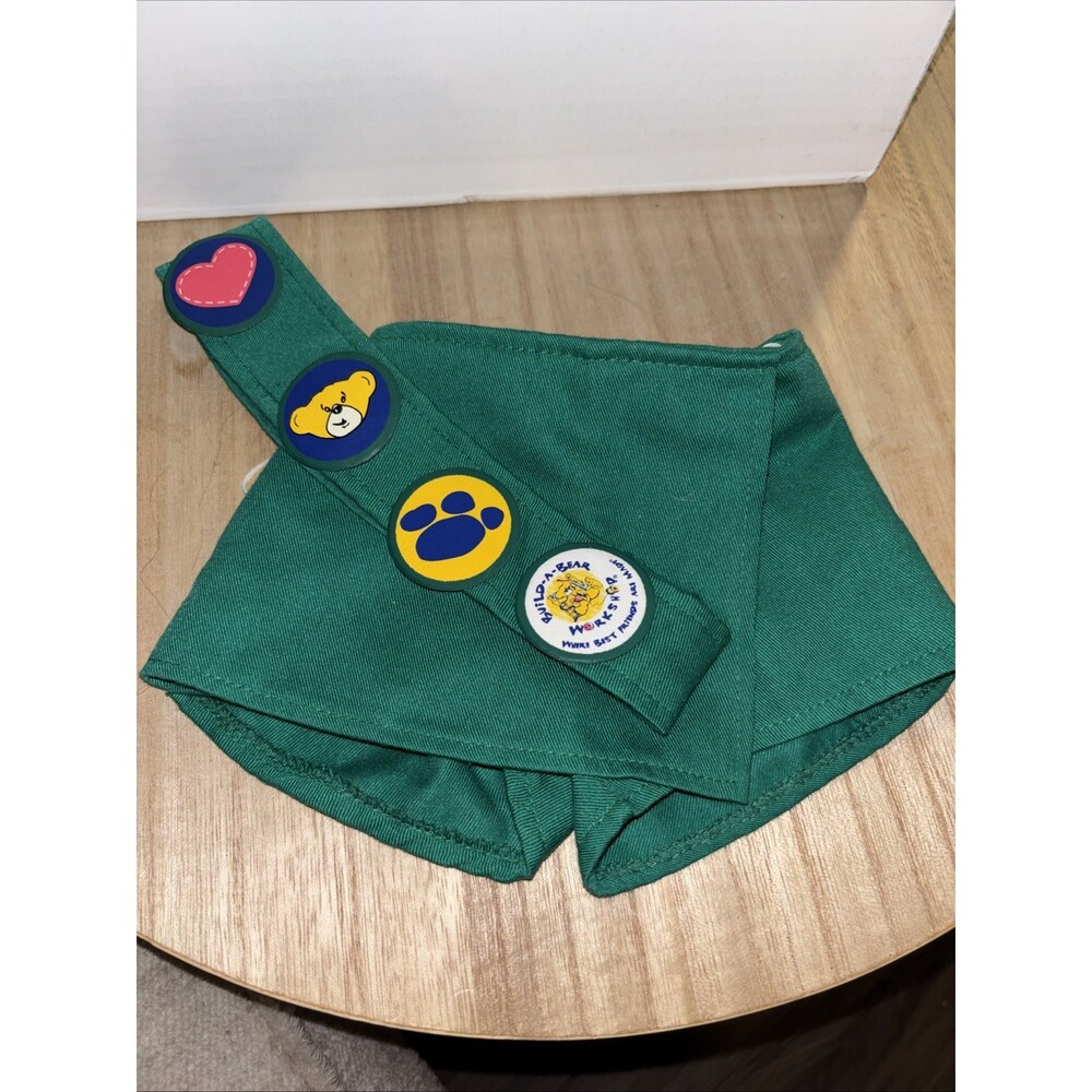 Build A Bear Workshop Girl Scout Skort & Sash Green